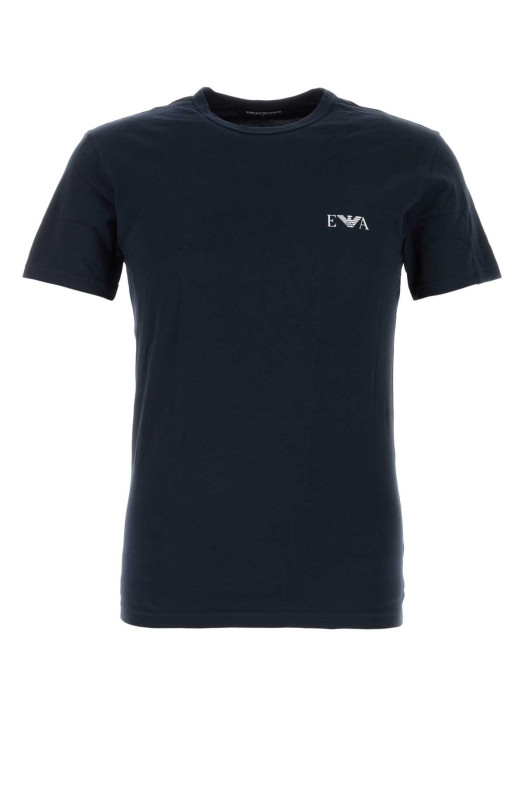 Midnight blue stretch cotton t-shirt set EMPORIO ARMANI (EM001849AF14131)