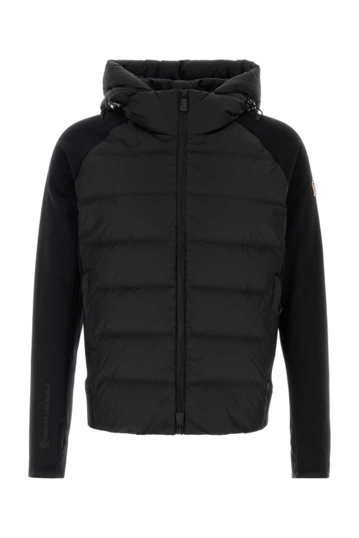 Black stretch pile jacket Black MONCLER GRENOBLE (L20978G00001899IG)