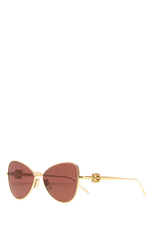 Gold metal sunglasses LOEWE (LW40208U)