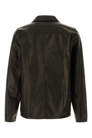Dark brown leather overshirt OUR LEGACY (M4269PVO)