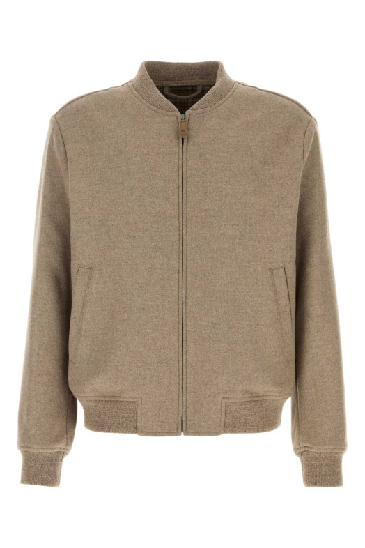 Cappuccino wool blend bomber jacket ETRO (MRBA001699TUBR9)