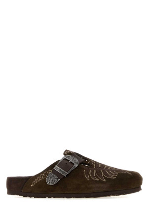 Embroidered suede Birkenstock x Etro Boston slippers Bordeaux BIRKENSTOCK X ETRO (WS4M0020AP12S)