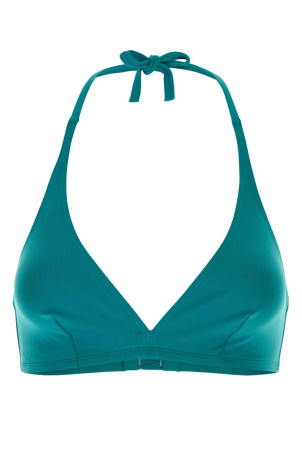 Teal green stretch nylon Gang bikini top ERES (031402)