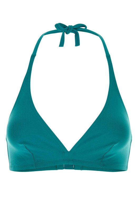 Teal green stretch nylon Gang bikini top ERES (031402)