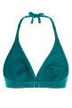 Teal green stretch nylon Gang bikini top ERES (031402)