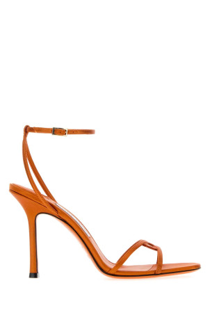 Orange satin 1998 Leo 100 sandals JIMMY CHOO (1998LEO100SAT)
