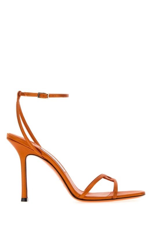 Orange satin 1998 Leo 100 sandals JIMMY CHOO (1998LEO100SAT)