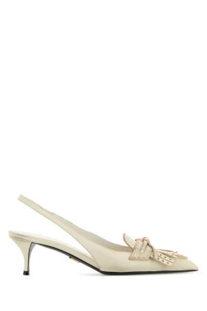 Ivory leather pumps PRADA (1I452OF055V69)