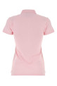 Розовая эластичная рубашка-поло из пике, синего цвета POLO RALPH LAUREN (211870245)