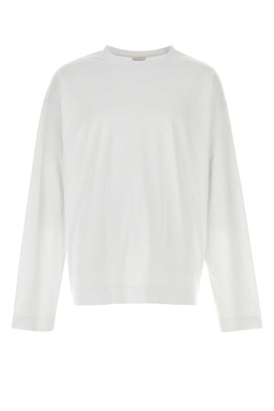 White cotton Hegland t-shirt DRIES VAN NOTEN (2610211123603)