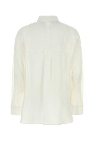 White linen Gala shirt Black S MAXMARA (2619191033600)