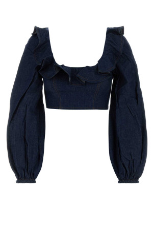 Blue denim Aster top ZIMMERMANN (7193TSS261)