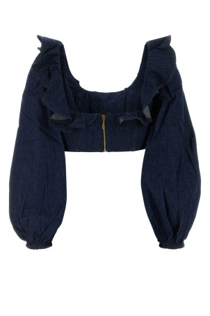 Blue denim Aster top ZIMMERMANN (7193TSS261)