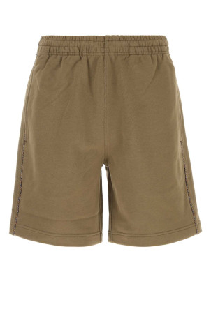 Khaki cotton bermuda shorts BURBERRY (8127604)