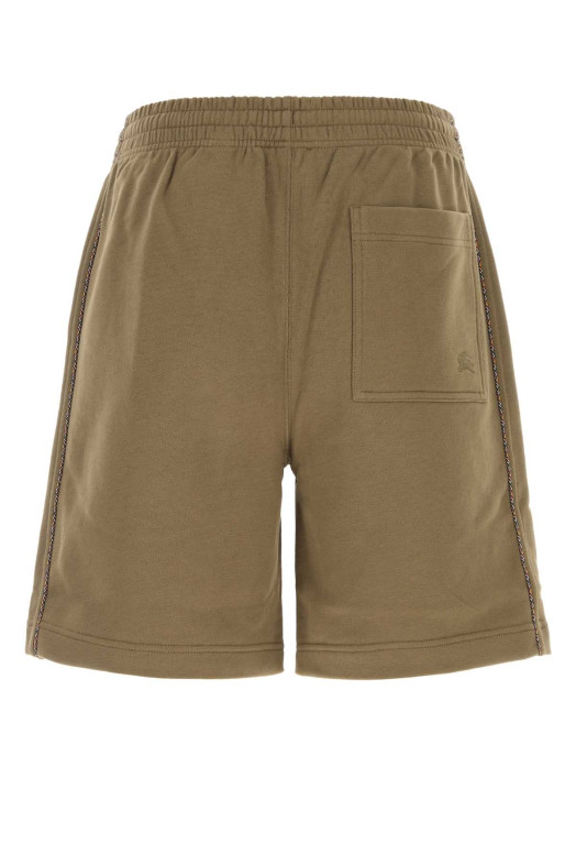 Khaki cotton bermuda shorts BURBERRY (8127604)