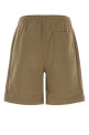 Khaki cotton bermuda shorts BURBERRY (8127604)