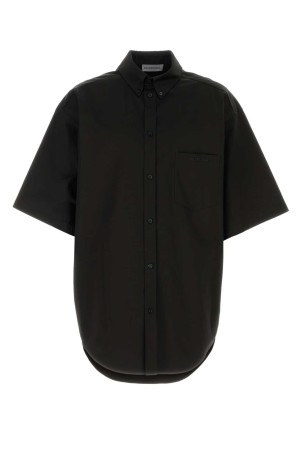 Black twill oversize shirt Black BALENCIAGA (A0045STSP13)