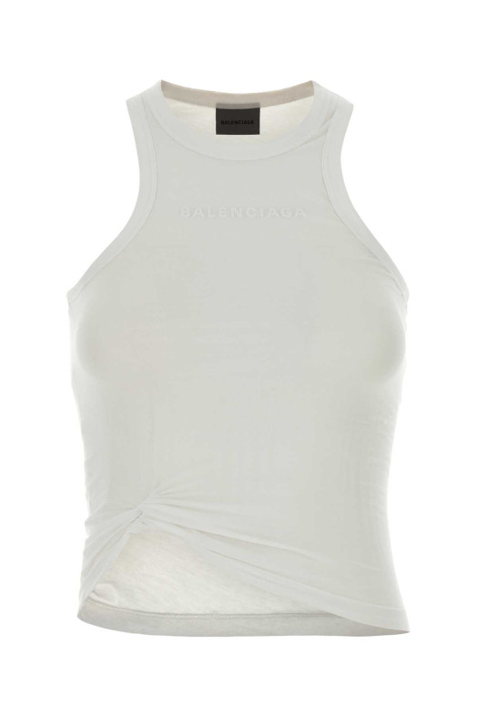 White cotton tank top BALENCIAGA (A009E6TUVB2)