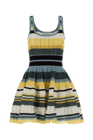 Embroidered viscose mini dress ALAIA (AA9R3100K266D)