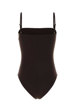 Chocolate stretch nylon swimsuit ALAIA (AA9W0081J105D)