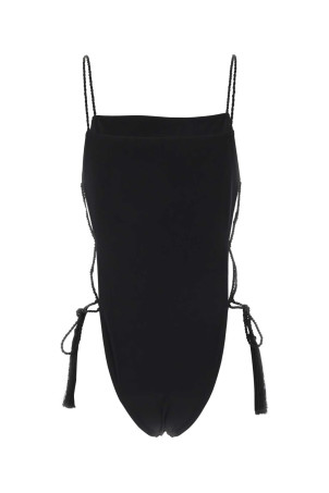 Black stretch nylon swimsuit Black ALAIA (AA9W0086J105D)