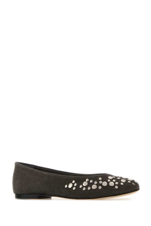 Graphite canvas ballerinas Gray GIMAGUAS (BAILARINASTUDSCANVAS)