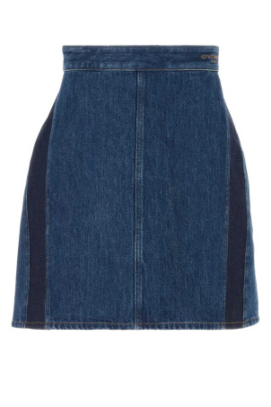 Blue denim mini skirt GIVENCHY (BW413R517B)