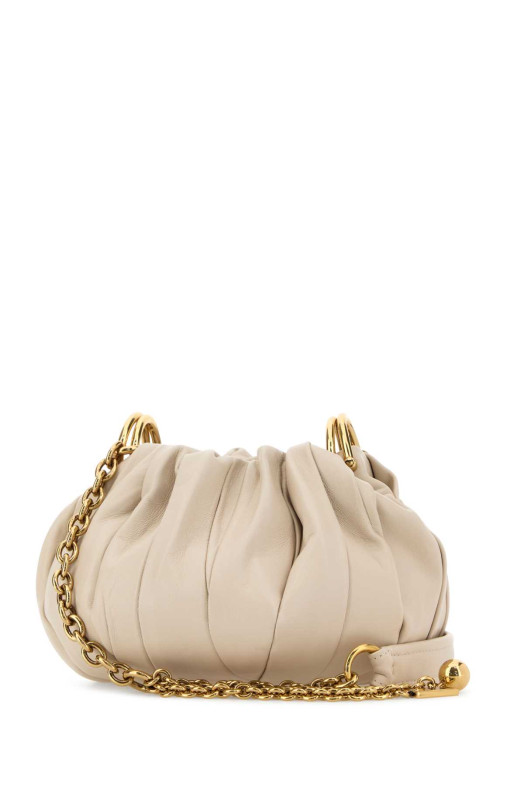 Кожаная сумка-ведро Chloé Plissé песочного цвета CHLOE (CH26US765S27) CHLOÉ