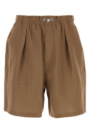 Brown linen bermuda shorts FENDI (FB1103AVSG)