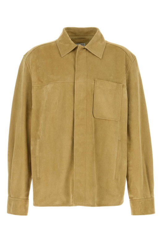 Бежевая замшевая рубашка Beige LOEWE (H526Y31L68)