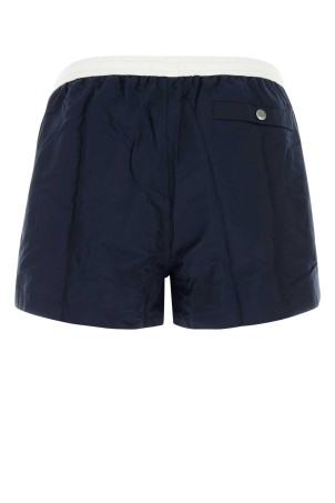 Navy blue polyester swimming shorts AMI (HBW317PA0027)