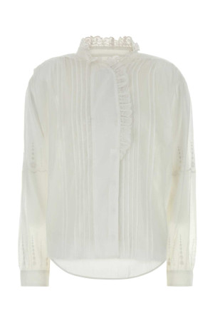 White cotton Leota shirt ISABEL MARANT ETOILE (HT0918FAD3J10E)