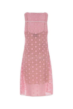 Pink macrame lace dress MIU MIU (MF6352SOOO19KL)