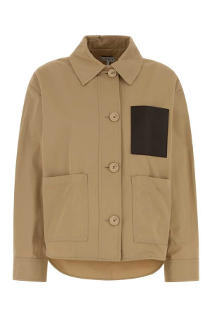 Beige cotton jacket Beige LOEWE (S359Y02XHP)