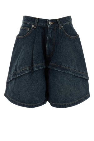 Blue denim shorts Black LOEWE (S359Y1GX09)