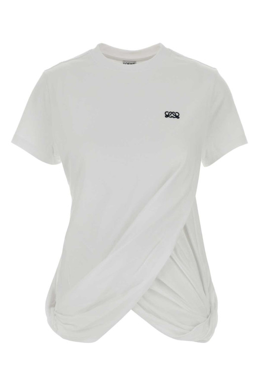 Белая хлопковая футболка White LOEWE (S359Y22XAP)