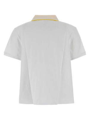 White piquet polo shirt White LOEWE (S359Y23XBE)