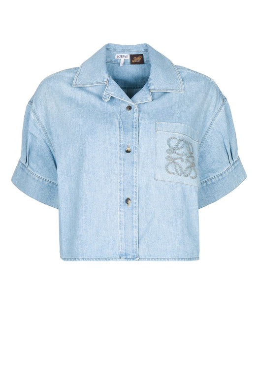 SHORT SLEEVE SHIRT BLUE LOEWE PAULA'S IBIZA (S616Y1DX07)