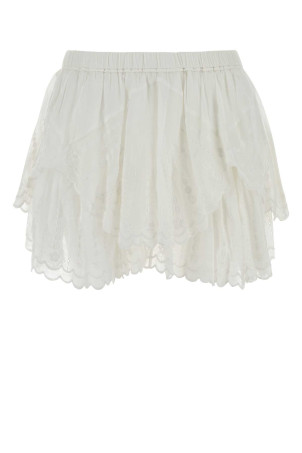 White cotton Layale mini skirt ISABEL MARANT ETOILE (SH0329FAD3J10E)