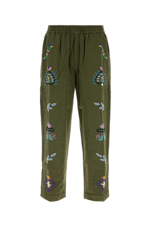 Olive green cotton pant BAZISZT (SR14012)