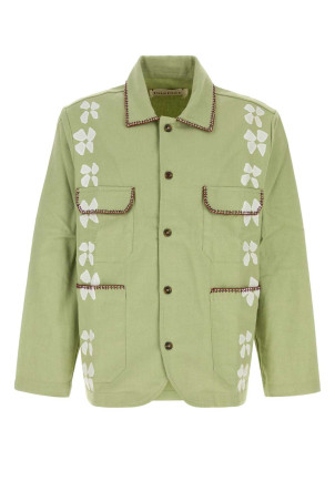 Pastel green cotton blazer BAZISZT (TI99JA)