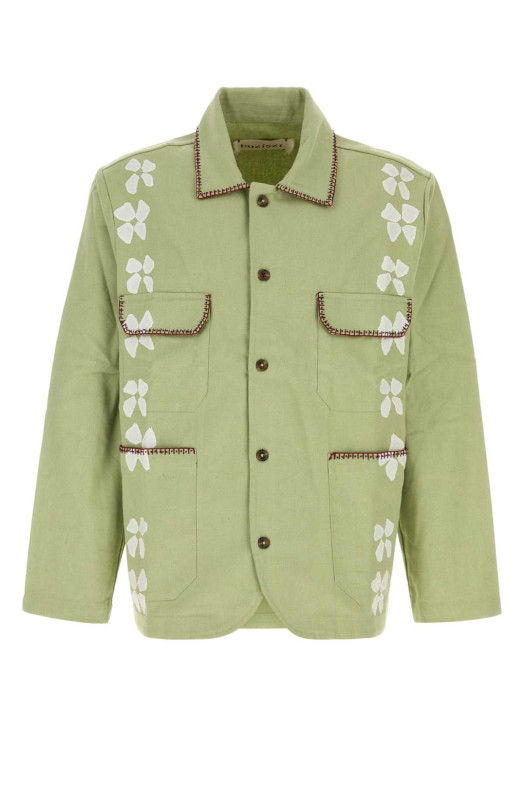 Pastel green cotton blazer BAZISZT (TI99JA)