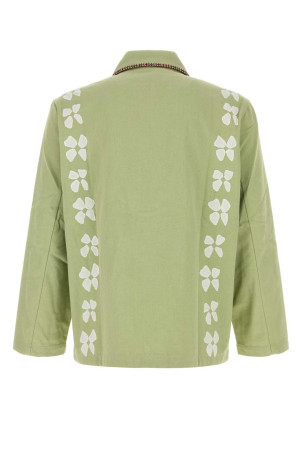 Pastel green cotton blazer BAZISZT (TI99JA)