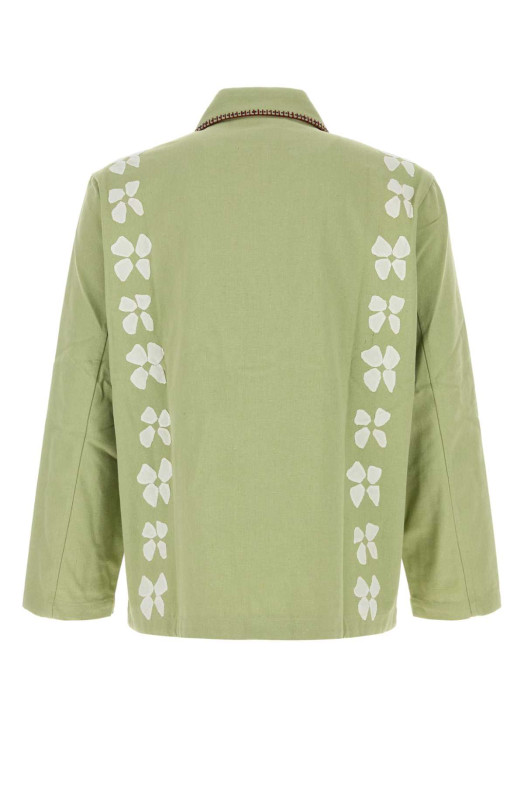 Pastel green cotton blazer BAZISZT (TI99JA)