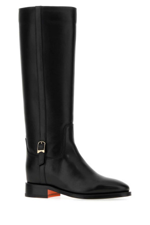 Black leather Mandy boots SANTONI (WSHM71827BJ2HLGA)