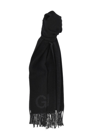 Maxi logo scarf Black