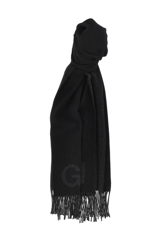 Maxi logo scarf Black