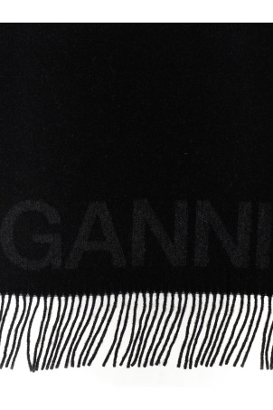 Maxi logo scarf Black