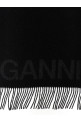 Maxi logo scarf Black