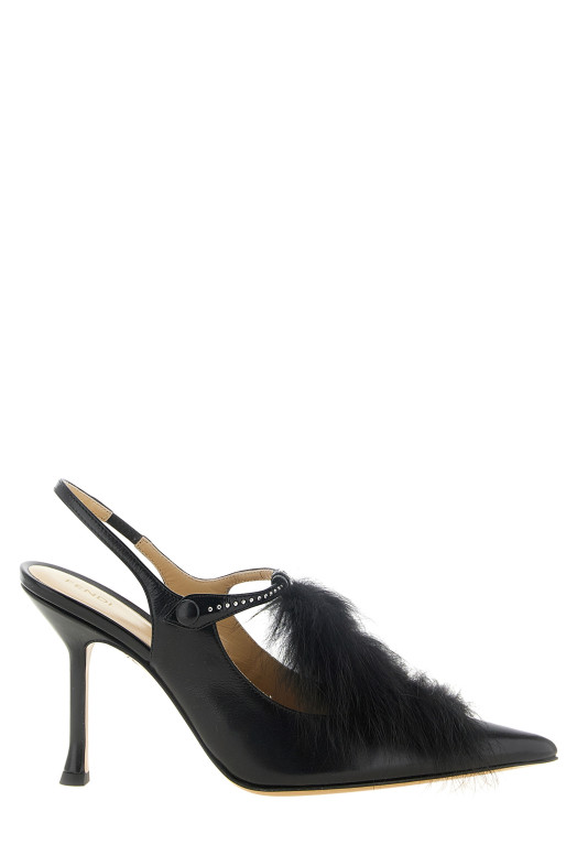 «Fendi Noir» — туфли-слингбеки, черные 8J9159AY0WF0ABB